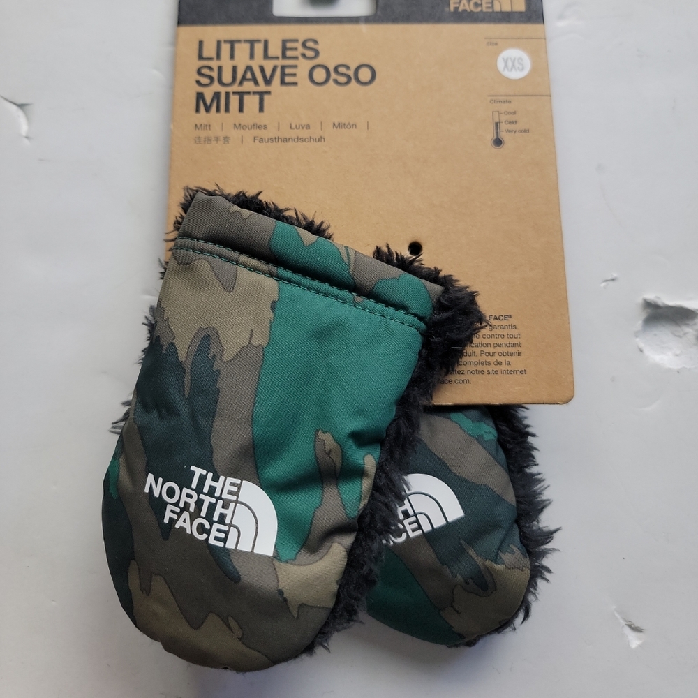 The North Face Kids Winter Mitten Camo New Size 2t-5 years